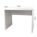 Ver imagem 3 de Escrivaninha Mesa Escritório X Florença 100cm Branco