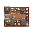 Ver imagem 3 de Cozinha Modulada Carraro Bella Carraro 9 Peças C9P24 Nogal/Cinza