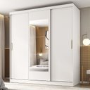 Ver imagem 1 de Guarda-Roupa 3 Portas com Espelho Araçá CabeCasa MadeiraOriginals Branco