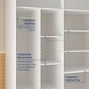 Ver imagem 6 de Guarda-Roupa 3 Portas com Espelho Araçá CabeCasa MadeiraOriginals Branco