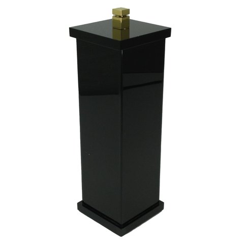 Porta Escova Decor Duo Gold Preto