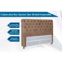Ver imagem 2 de Cama Box Queen Crc + Colchão Ortopédico Ortobom + Cabeceira Imperatriz Suede Marrom Chocolate