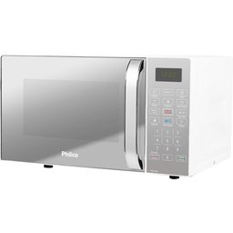 Micro-ondas Philco Limpa Fácil 20l Espelhado Branco Pmo23eb 20l - 127v - 3