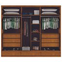 Ver imagem 2 de Guarda Roupa Casal 6 Portas Paris Bianchi Móveis: Nature