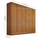 Ver imagem 4 de Guarda Roupa Casal 6 Portas Paris Bianchi Móveis: Nature