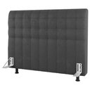 Ver imagem 3 de Cabeceira Cama Box Casal Queen Size Dahlia 160cm com Frame Suede Cinza Escuro - Abmaza