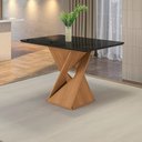 Ver imagem 6 de Conjunto Sala de Jantar Luna Kappesberg 4 Cadeiras Veludo Bege