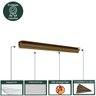 Meia Cana PVC 8mmx38mmx3,00m 5 UN Zapinplast - Imbuia - 8