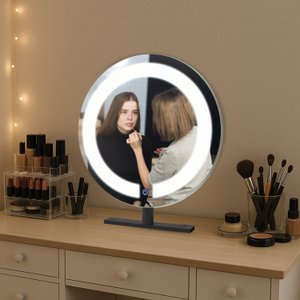 Espelho Bancada Redondo 60cm com 2 Leds Touch Reduna