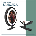 Ver imagem 4 de Espelho Bancada Redondo 60cm com 2 Leds Touch Reduna