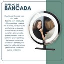Ver imagem 5 de Espelho Bancada Redondo 60cm com 2 Leds Touch Reduna