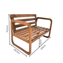 Ver imagem 7 de Conjunto Área Externa Madeira Maciça 2 Poltronas 1 Namoradeira e Mesa de Centro Curve