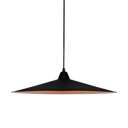 Kit 3x Luminária Pendente Preto Chapéu Chinês Industrial 50cm - 1