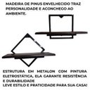 Ver imagem 5 de Kit Nicho com Ferro Prateleira em Madeira Pinus Conjunto Decorativo para Parede