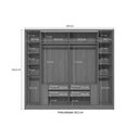 Ver imagem 4 de Guarda Roupa Casal 6 Portas e 4 Gavetas T581 Canela - Kappesberg