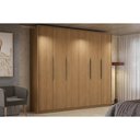 Ver imagem 1 de Guarda Roupa Casal 6 Portas e 4 Gavetas T581 Canela - Kappesberg