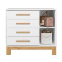 Ver imagem 5 de Dormitório Completo Q Encanto Slim Gr + Berço + Cômoda:branco Acetinado
