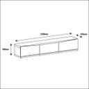 Ver imagem 3 de Rack para TV até 70 Polegadas 3 Gavetas Eros Casa D