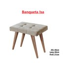 Ver imagem 4 de Penteadeira Camarim Anaisa com Banqueta Isa Leds e Espelho: Nature Gris