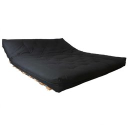 Futon Sofa Cama King SEM BASE DE MADEIRA 1,60m x 1,90m Preto - 2