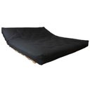 Ver imagem 2 de Futon Sofa Cama King SEM BASE DE MADEIRA 1,60m x 1,90m Preto