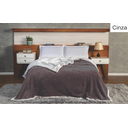 Ver imagem 1 de Manta Polar Queen Dupla Face Sherpa:cinza