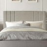Cabeceira Estofada King 195CM Grécia Linho Bege - D A DECOR D&A Decor - 1