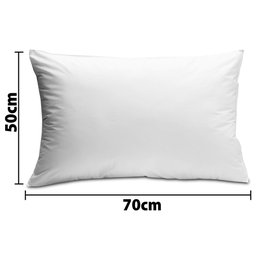 Kit 4 Travesseiros Macio de Fibras Siliconadas Lavável Toque Suave 50x70cm Bf Colchões - 2