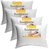 Kit 4 Travesseiros Macio de Fibras Siliconadas Lavável Toque Suave 50x70cm Bf Colchões - 1