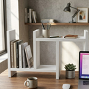 Ver imagem 3 de Nicho Organizador de Mesa Extensível em Mdf Branco Cód.833