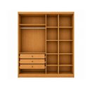 Ver imagem 3 de Guarda-Roupa Modulado Reflecta 4 Portas com LED 3 Gavetas e Nichos 100% MDF Cairo
