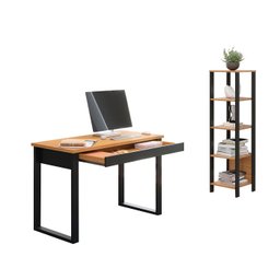 Kit Mesa Escrivaninha com Gaveta e Estante Nicho 100% Mdf - 2