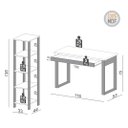 Ver imagem 3 de Kit Mesa Escrivaninha com Gaveta e Estante Nicho 100% Mdf