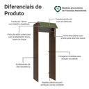 Ver imagem 3 de Porta-geladeira 73 Cm 1 Porta Basculante Rustic/verde Vik Madesa