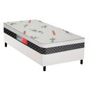 Ver imagem 1 de Cama Box Solteiro: Colchão Espuma Plumatex D28/EP Falcon Ultra Firme + Base CRC Courano White(