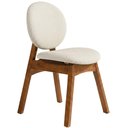 Ver imagem 7 de Cadeira para Sala de Jantar Cozinha Estofada Rattan Ibis L02 Linho Champagne - Lyam Decor