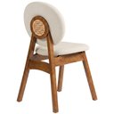 Ver mais imagens de Cadeira para Sala de Jantar Cozinha Estofada Rattan Ibis L02 Linho Champagne - Lyam Decor