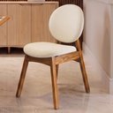 Ver imagem 4 de Cadeira para Sala de Jantar Cozinha Estofada Rattan Ibis L02 Linho Champagne - Lyam Decor