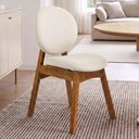 Ver imagem 3 de Cadeira para Sala de Jantar Cozinha Estofada Rattan Ibis L02 Linho Champagne - Lyam Decor