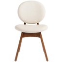 Ver imagem 2 de Cadeira para Sala de Jantar Cozinha Estofada Rattan Ibis L02 Linho Champagne - Lyam Decor