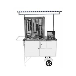 Carrinho de Churrasco Grego com Toldo e Rodas Maciças Cefaz