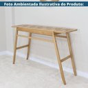 Ver imagem 3 de Aparador Lami Moderno sem Porta sem Gavetas 138cm Amêndoa Nacional Móveis