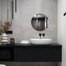 Espelho de Vidro 40cm Redondo Decorativo Banheiro Sala - 3