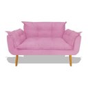 Ver imagem 1 de Namoradeira Decorativa Opala Suede:rosa