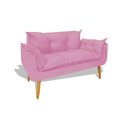 Ver imagem 2 de Namoradeira Decorativa Opala Suede:rosa