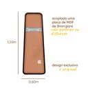 Ver imagem 3 de Espelho Grande Pinterest Retrô Corpo Inteiro 110x60cm Borda em Couro 3cm - Mod. Tetris Preto