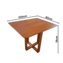 Ver imagem 4 de Mesa de Jantar para Apartamento Isis Moderna 100cm Tampo Laminado