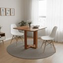 Ver imagem 5 de Mesa de Jantar para Apartamento Isis Moderna 100cm Tampo Laminado