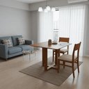 Ver imagem 3 de Mesa de Jantar para Apartamento Isis Moderna 100cm Tampo Laminado