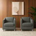 Ver imagem 1 de Poltrona Cadeira Sala Recepção Clinicas Auditórios Compacta Astra